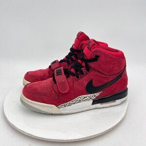 Nike Air Jordan Legacy 312 Youth 7Y Women 8.5 AT4040-601 Red Suede Sneakers